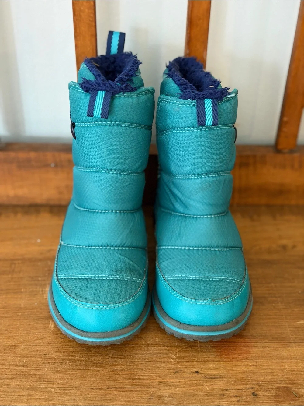 L.L. Bean Kids' Teal & Navy Insulated Snow Boots